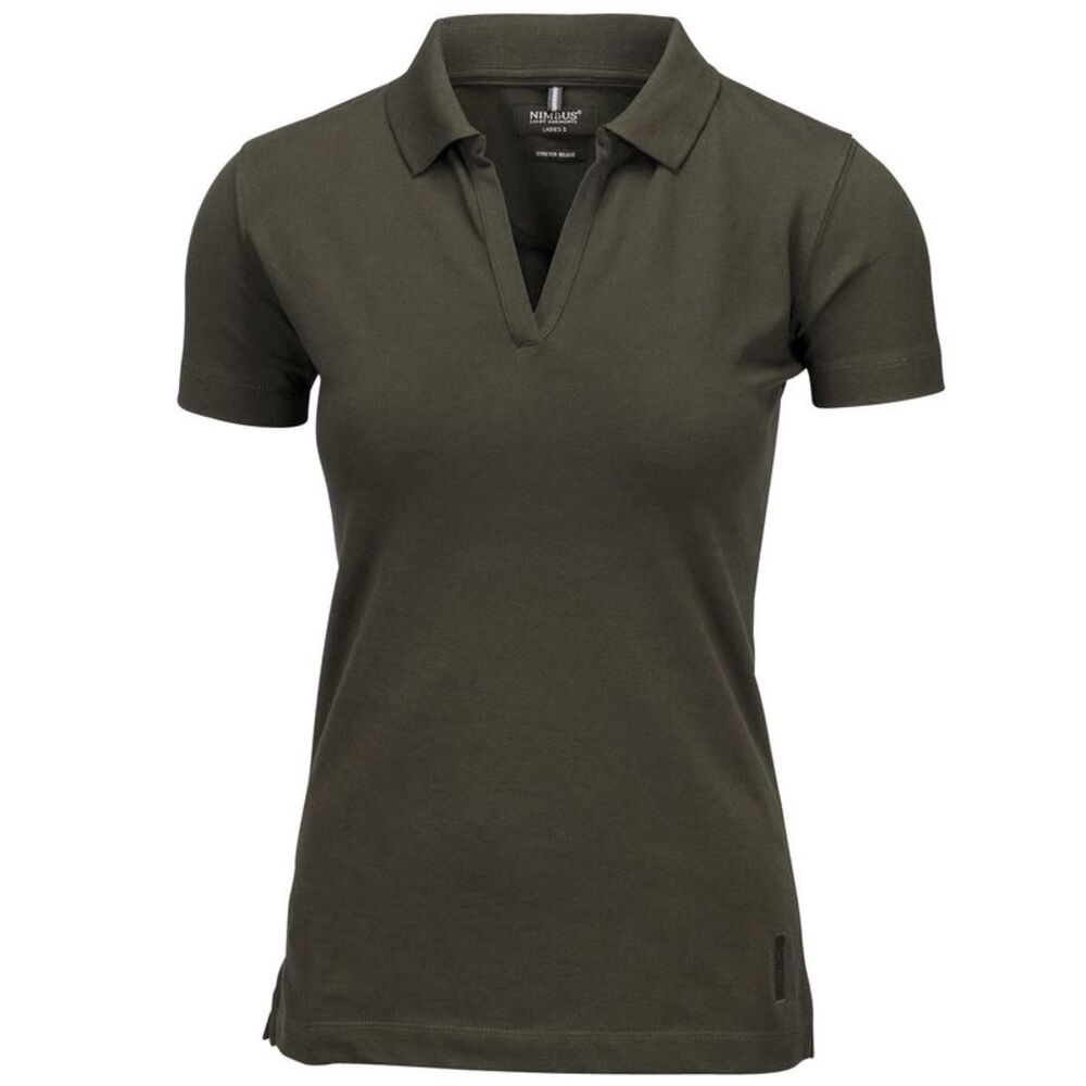 Nimbus Womens/Ladies Harvard Stretch Deluxe Polo Shirt / Olive